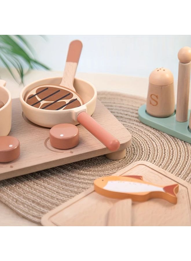Cooking Utensils Toys Educational Playhouse Realistic Design Enhances Children Cooking Skills Parent Child Activity Game Ideal Gift - Image 5